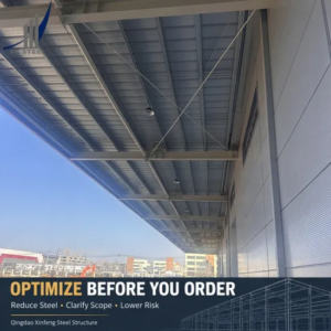 Prefab Steel Warehouse Workshop Building House Commercial Industrial Shed Steel Structure with CE Certified